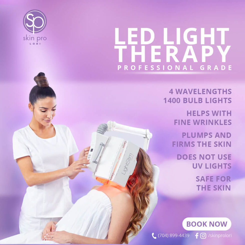 LED Light Therapy Skin Pro Lori Clinical Esthetician in Charlotte, NC